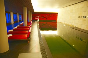 La piscine et le Spa Codali de Lhotel Marques de Riscal